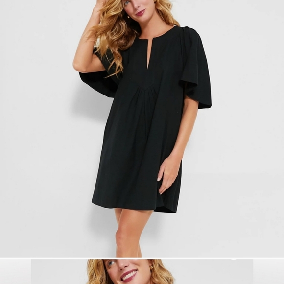 Classic Black Pomander Place flutter sleeve dress in New perfect condition! - Picture 8 of 8